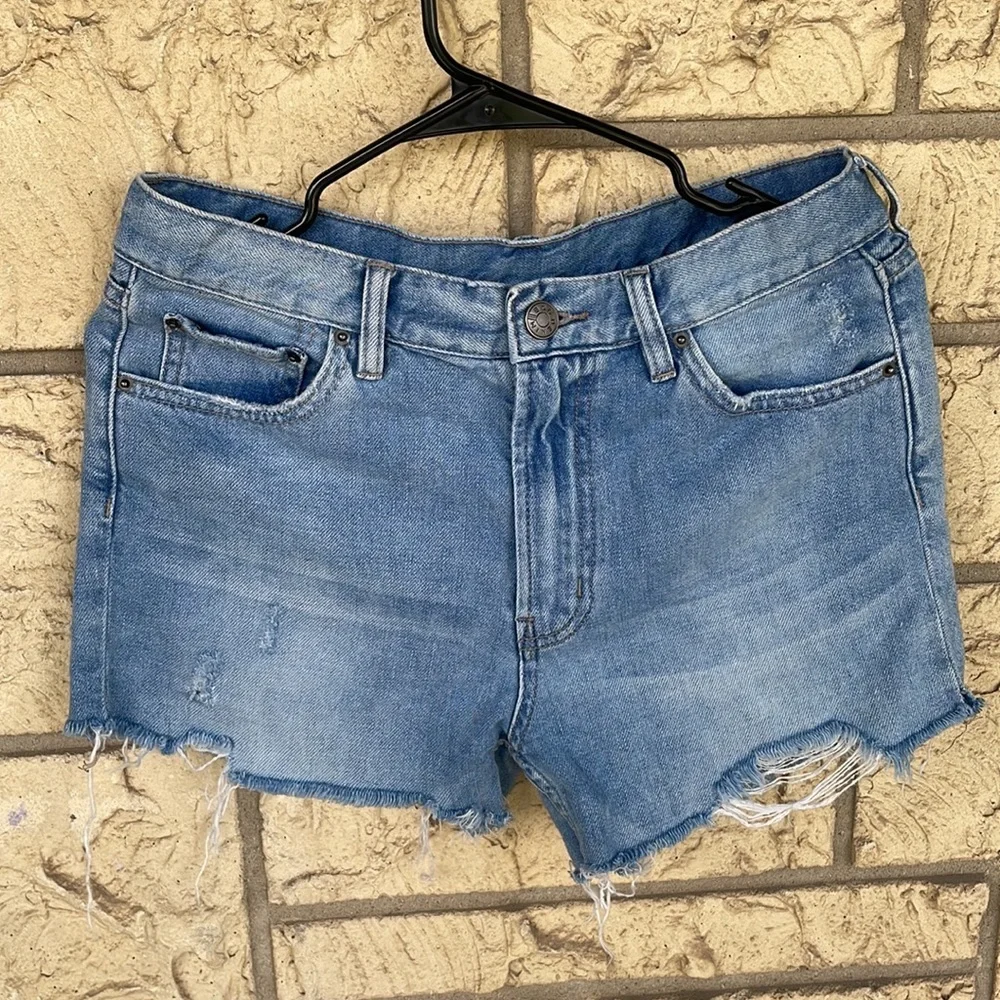 BDG Denim Jeans Raw Hem Ripped Distressed Size 25